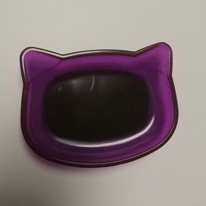 Hand made kitty head shape resin trinket tray
